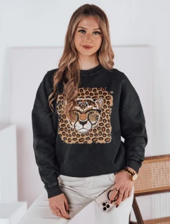 Dámska mikina CHEETAHART graphite v jednej veľkosti FashionStreet BY1352