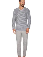 Regina 450 dlhé froté pyžamo 2XL-3XL pánske