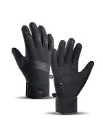 Zateplené sportovní rukavice pro telefon (velikost XL) - černé