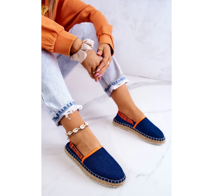 Nazouvací espadrilky Big Star model 21577617 Námořnická modrá - Big Star Shoes Nazouvací espadrilky Big Star model 21577617 Námořnická modrá - Big Star Shoes