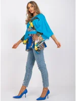 Bluzka DHJ BZ model 21185763 niebieski - FPrice Bluzka DHJ BZ model 21185763 niebieski - FPrice