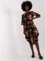Sukienka LK SK model 18729779 czarno czerwony - FPrice Sukienka LK SK model 18729779 czarno czerwony - FPrice