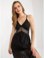 Sukienka TW SK BI model 18605198 czarny - FPrice Sukienka TW SK BI model 18605198 czarny - FPrice