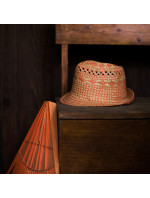 Unisex plážový klobúk cz21146-1 Beige-orange - Art Of Polo