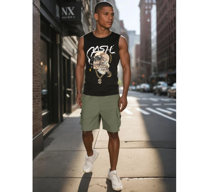 Pánské tričko bez rukávů černé Dstreet model 21988519 - FashionStreet