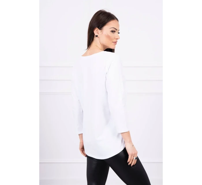 Blúzka s potlačou Superior biela