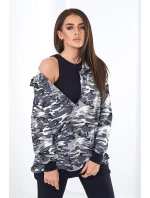 3dielna súprava Vresoviská blúzka, top a legíny šedá + čierna
