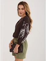 Bluza RV BL  ciemny brązowy model 22155144 - FPrice