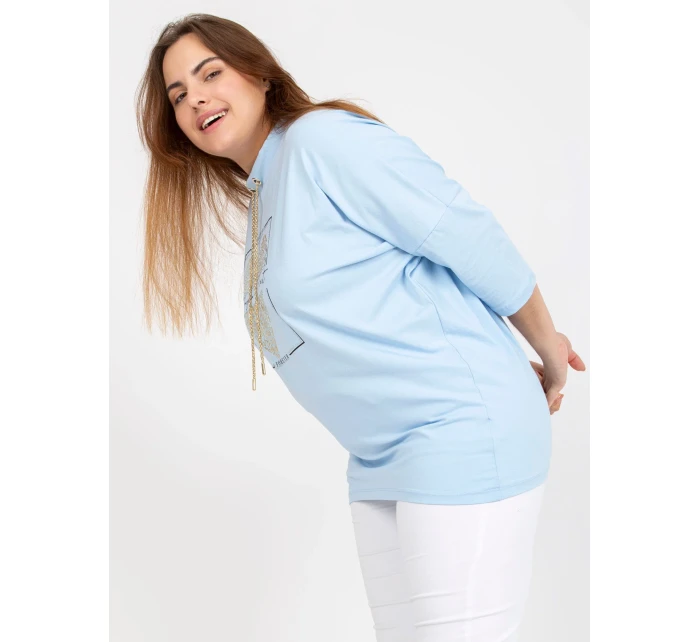 Halenka RV BZ model 17428173 světle modrá - FPrice Halenka RV BZ model 17428173 světle modrá - FPrice