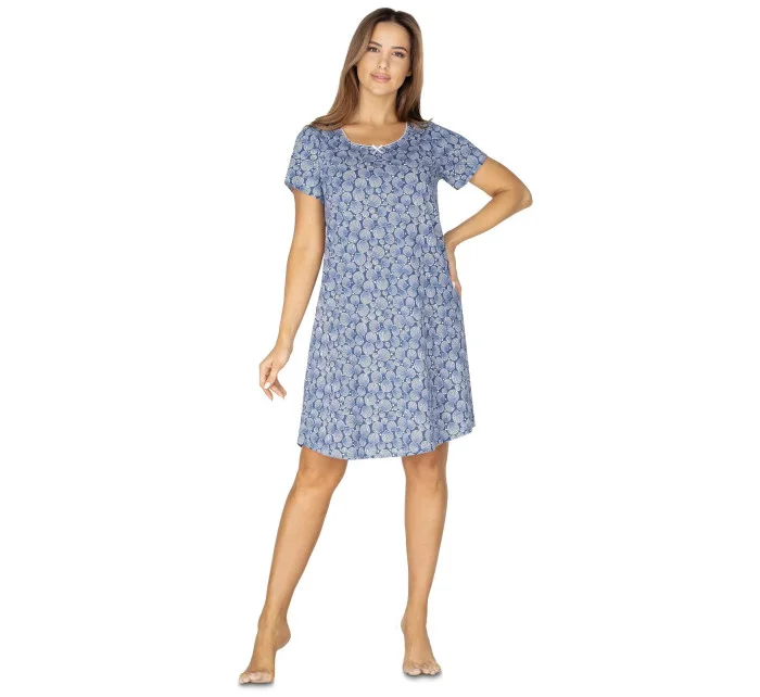 Dámska nočná košeľa 417 kr/r tyrkysová - Regina Dámska nočná košeľa 417 kr/r tyrkysová - Regina