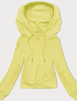 Krátka mikina s kapucňou Lemon (8B939-33)