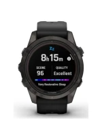 Hodinky Garmin Fenix 7S Pro 42mm Sapphire Solar šedé titánové DLC s čiernym remienkom Hodinky Garmin Fenix 7S Pro 42mm Sapphire Solar šedé titánové DLC s čiernym remienkom