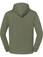 Fruit of the Loom Iconic Premium Hooded Sweat Mikina s kapucňou z hrubej bavlny 16.2284 classic olive