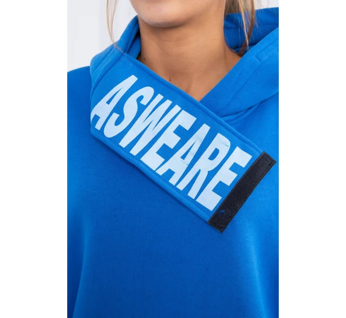 Nevädze modrá mikina s kapucňou