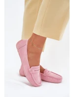 Damskie Zamszowe Mokasyny Jasnoróżowe Lenvie Damskie Zamszowe Mokasyny Jasnoróżowe Lenvie