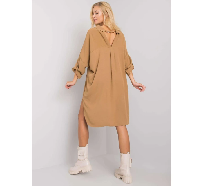 Šaty DHJ SK model 15911762 tmavě lila - FPrice Šaty DHJ SK model 15911762 tmavě lila - FPrice