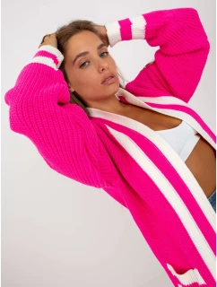 Dámsky sveter LC SW 029 fluo ružová