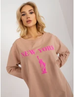 Blúzka VI BL 3212.15X béžová a ružová