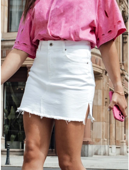 TRENDSTAR biela sukňa FashionStreet CY0464