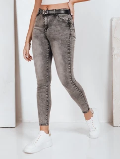 Dámské džínové úzké kalhoty tmavě šedé Dstreet model 21981064 - FashionStreet