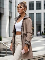 Dámska prechodná bunda PANTER moka FashionStreet TY5658 Dámska prechodná bunda PANTER moka FashionStreet TY5658
