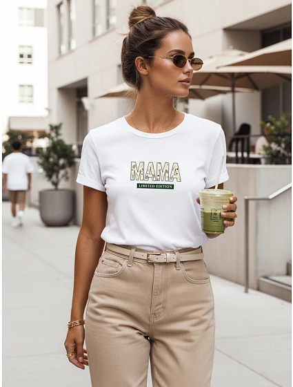 Koszulka damska Mama Edition biała model 22156890 - FashionStreet