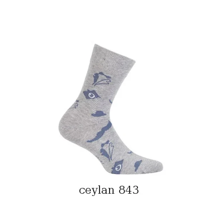 Pánske ponožky Wola Perfect Man vzorované W 94N03 Casual