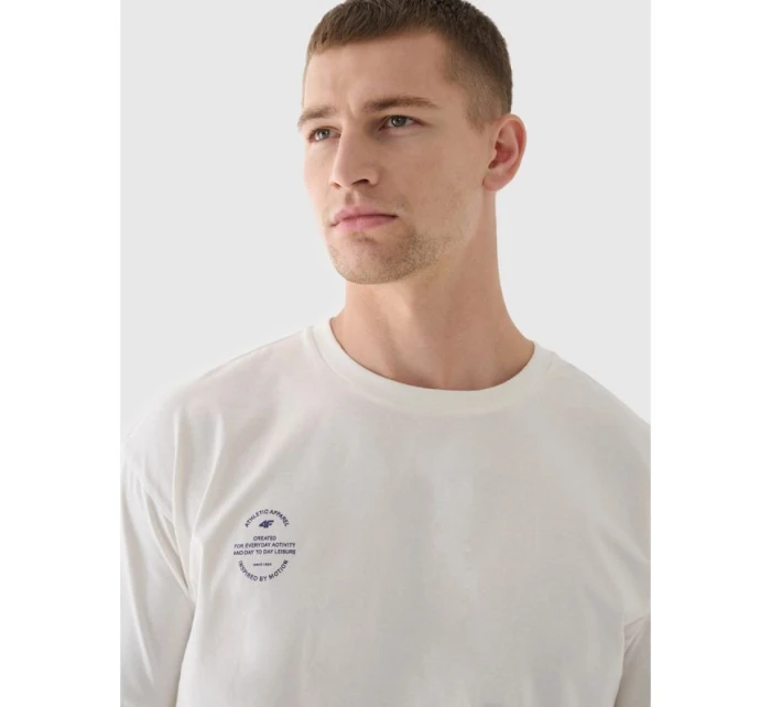 Oversize jednofarebné unisex tričko 4F 4FRAW24TTSHU2672-12S