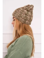 Dámska čiapka Eliza K205 cappuccino+light khaki Dámska čiapka Eliza K205 cappuccino+light khaki