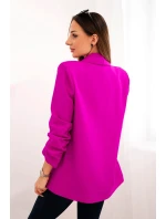 Bunda s chlopňou elegantná fialová Bunda s chlopňou elegantná fialová