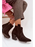 Kožené kožené boty Z model 22035877 - Zazoo Kožené kožené boty Z model 22035877 - Zazoo