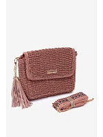 Malá kabelka typu model 22221069 taška z pleteniny Růžová Tamara - Flora&Co Malá kabelka typu model 22221069 taška z pleteniny Růžová Tamara - Flora&Co