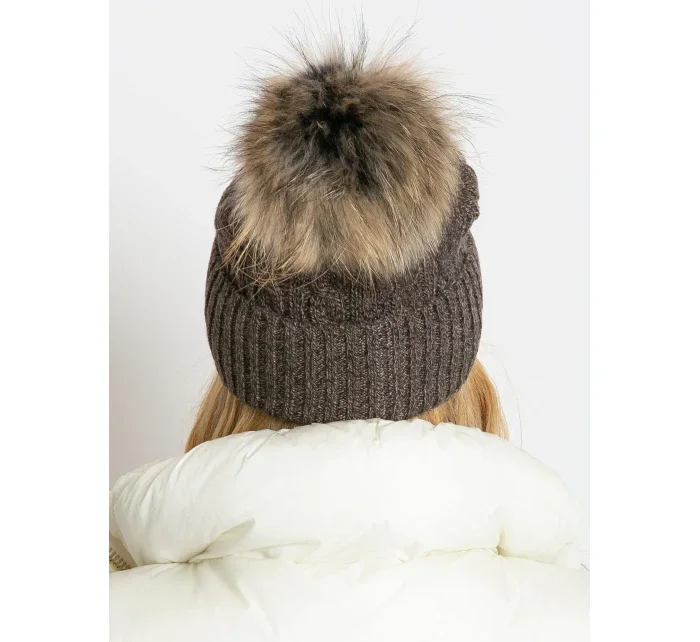 Dámská čepice AT CZ model 14831924 tmavě hnědá - FPrice Dámská čepice AT CZ model 14831924 tmavě hnědá - FPrice