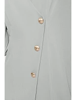 Šaty model 22313049 Blazer se zlatým knoflíkem – mátová - Moe