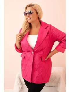 Dámska bunda nadmernej veľkosti 5663 Quilted - Kesi