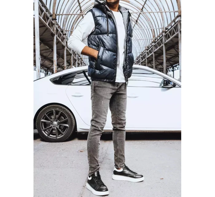 Pánská tmavě modrá vesta Dstreet model 21965339 - FashionStreet