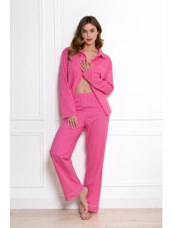 Pyžamo dlouhé rukávy, velikosti rozepínací model 22275564 - LEVEZA