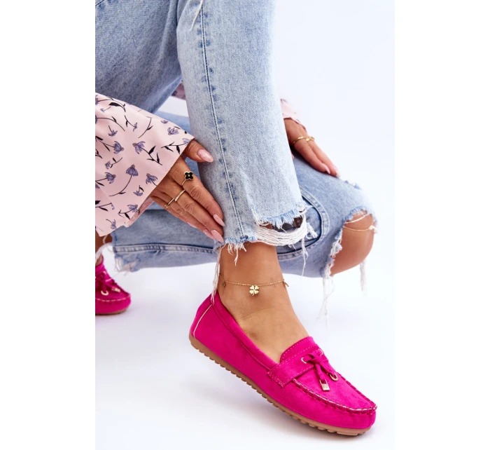 Klasyczne Zamszowe Mokasyny Fuksja Good Time Klasyczne Zamszowe Mokasyny Fuksja Good Time
