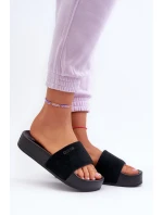 Dámské sandály na platformě z semiše Big Star model 21655540 černé - Big Star Shoes
