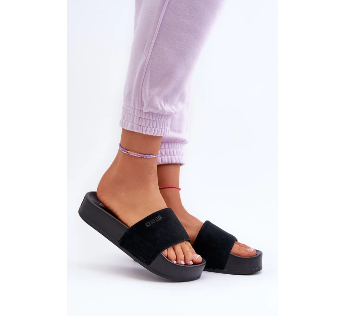 Dámské sandály na platformě z semiše Big Star model 21655540 černé - Big Star Shoes