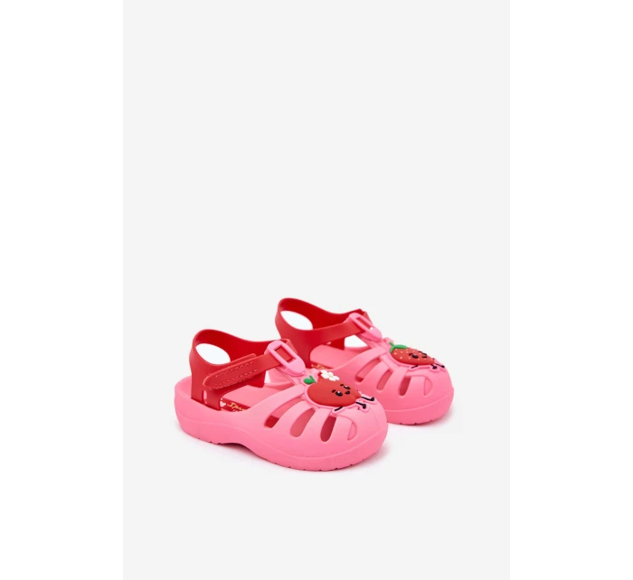 Sandałki Dziecięce Na Rzep Owoce 83615 Ipanema Summer XIV Różowo-Czerwone