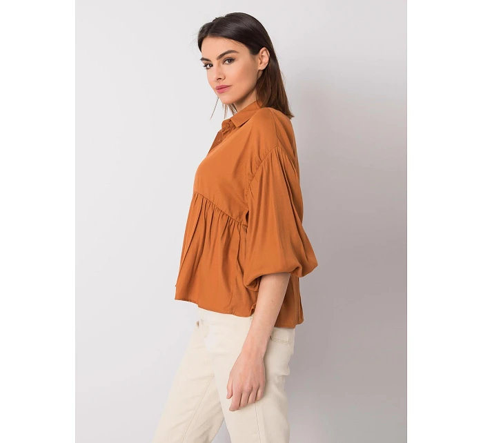 Košeľa 328 KS 4023.57 svetlohnedá