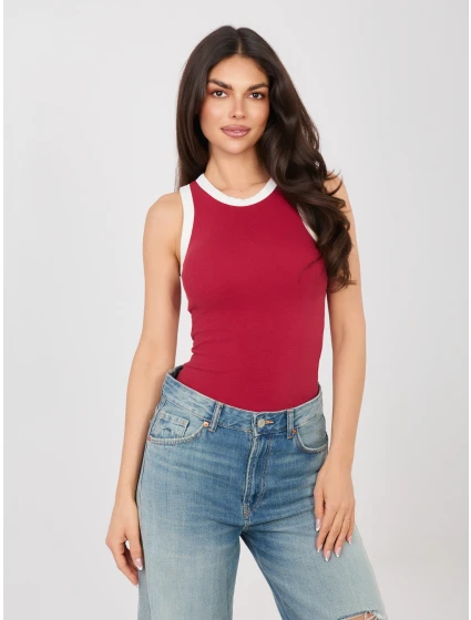 Top model 22024830 ciemny czerwony - FPrice