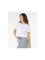 Dámske tričko RIP CURL Hayley O Crop Tee, biele Dámske tričko RIP CURL Hayley O Crop Tee, biele