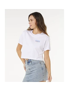 Dámske tričko RIP CURL Hayley O Crop Tee, biele