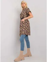 Dámsky kabát DHJ EN 6025B 1.21X čierny a béžový