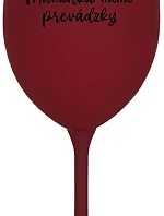 MOMMY OUTSIDE - bordový pohár na víno 350 ml