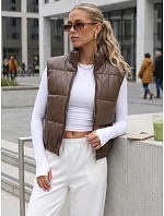 przejściowa kamizelka damska z brązowa model 22305424 - FashionStreet przejściowa kamizelka damska z brązowa model 22305424 - FashionStreet