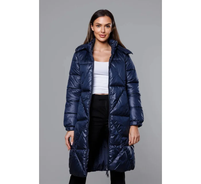 Tmavomodrá dámska prechodná bunda (YP-22081-2)