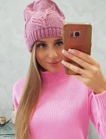 Majka dámska čiapka K376 tmavo ružová